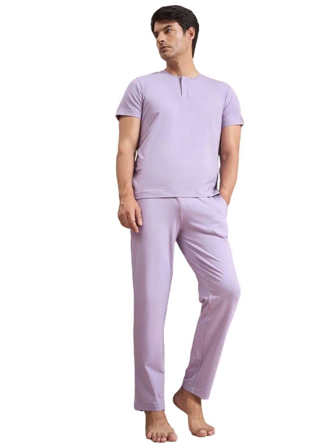 sweet dreams Men Gentlemen Solid Pyjama Set-picture-30