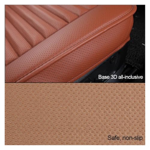 Tapis protection siège universel beige en cuir avec coussin auto robuste