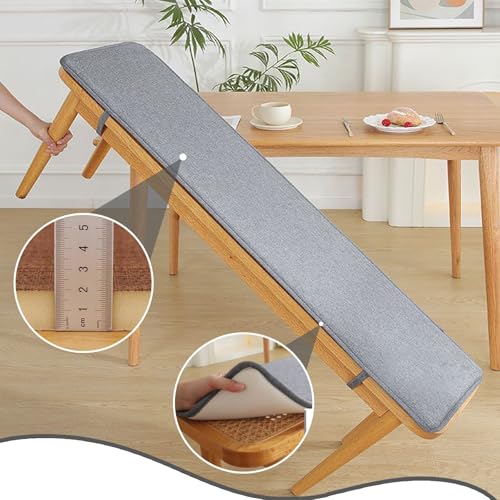 Cuscino antiscivolo per panchina per interni ed esterni, per mobili a 2/3 posti, perfetto per finestre a bovindo, giardino, patio, altalene e portici, comodo e durevole