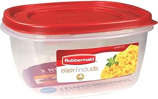 Rubbermaid 2049369 14-Cup Square Container with Red Racer Lid