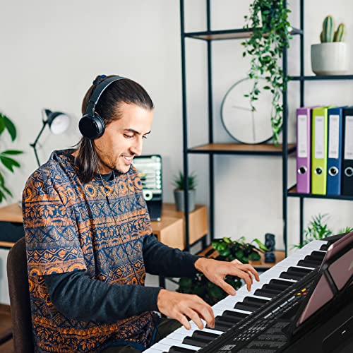 DREAMADE Clavier de Piano Électronique 61 Touches, Piano Numérique avec Support Réglable Tabouret Pliable Écran LCD Casque Micro, 84,5×32,5x69cm pour Enfant Débutant et Professionnel - Les Beatles, Paul McCartney, John Lennon, RIngo Starr, George Harrison DREAMADE Clavier de Piano Électronique 61 Touches, Piano Numérique avec Support Réglable Tabouret Pliable Écran LCD Casque Micro, 84,5x32,5x69cm pour Enfant Débutant et Professionnel – Image 3