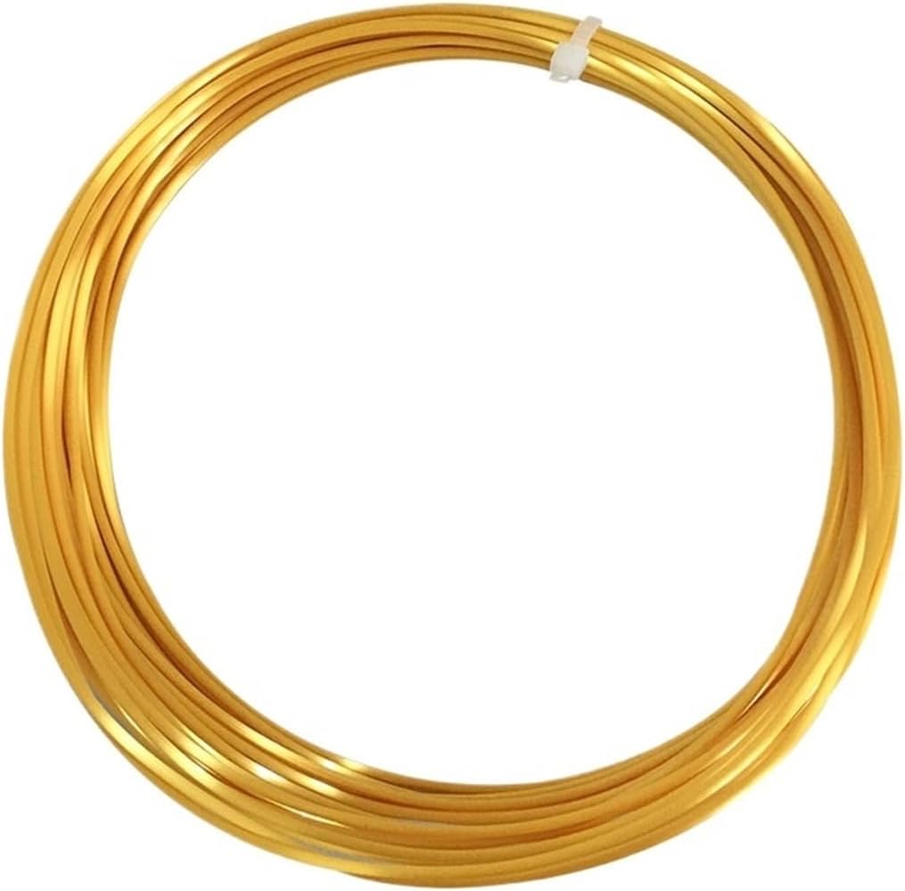 3D Pen Refill Plastic Filament 10M for Drawing Children Handles 1.75 Mm Printing Marble Wood Temperature Change Color(Silk Gold 10m)