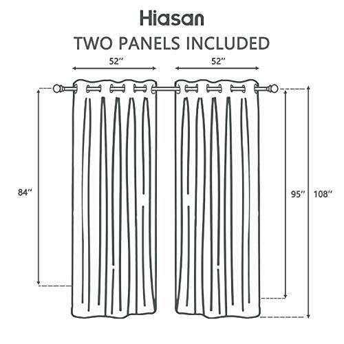 Hiasan Beige Outdoor Curtains For Patio Waterproof - Outside Light Blocking Thermal Insulated Blackout Curtains For Gazebo, Pavilion, Cabana, 52 X 108 Inches Long, Set Of 2 Drape Panels And 2 Tiebacks #TOP7