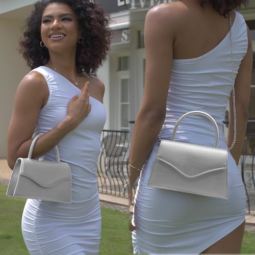 Image of Women's Evening Bag Bridal Party Clutch Purses Cocktail Prom Handbags with Patent Leather