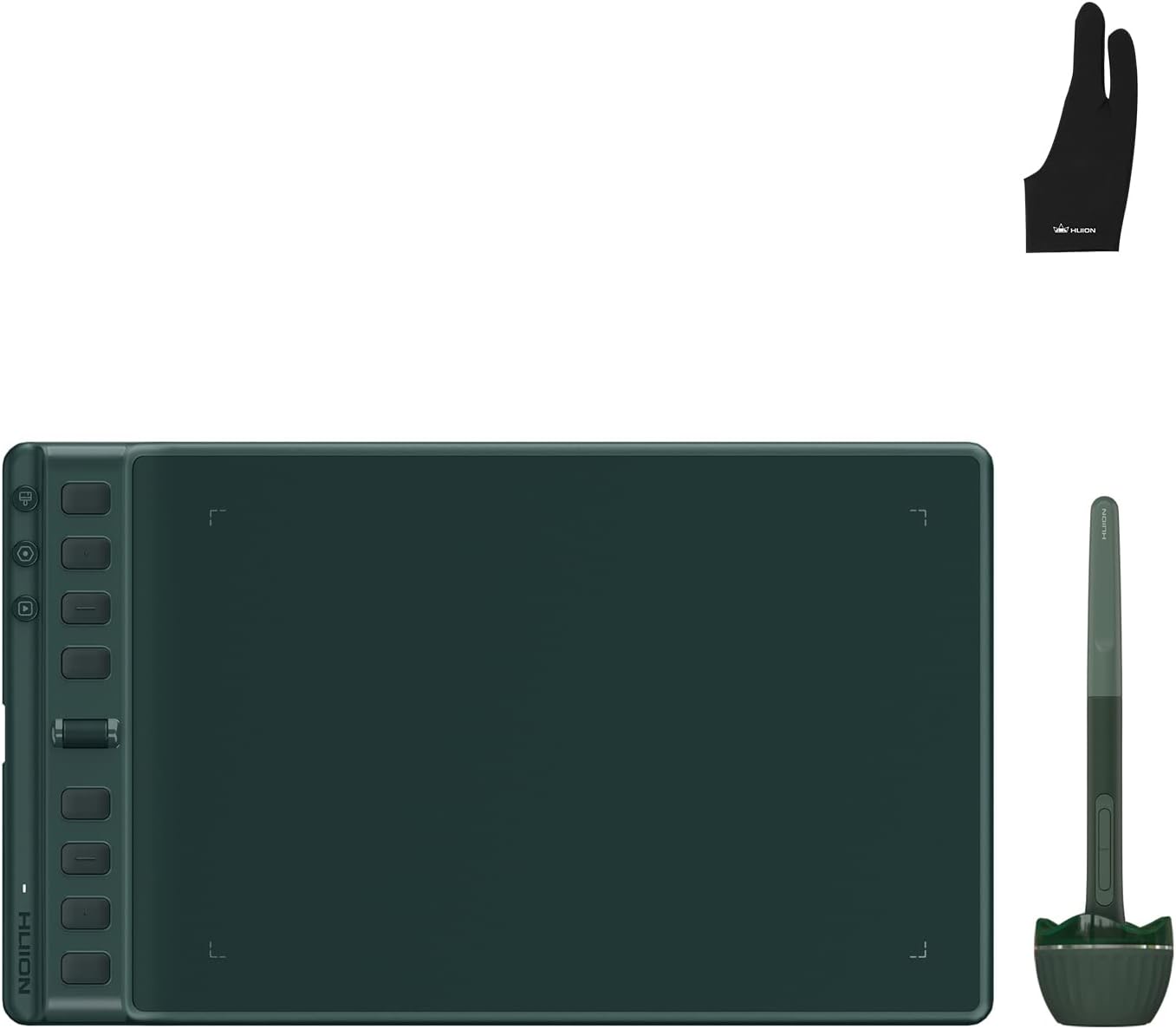 HUION Inspiroy 2 Medium Drawing Tablet with Scroll Wheel 8 Customized Keys with Artist Glove