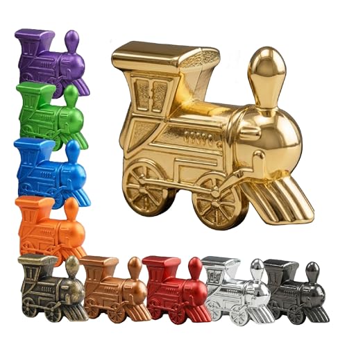 10 Piezas Marcadores Metal Mexican Train Juego