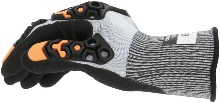 Mechanix Wear SpeedKnit M-Pact S5EP08 Gloves - Durability Gloves for Impact Protection - Touchscreen Capable - Snug Fit - Machine Washable - Black - Large
