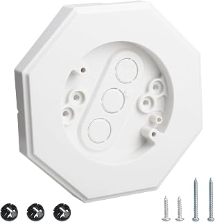8141 Vertical Siding Lamp Octagon Mounting Kit with Built-in Electrical Box, 8141 Siding Mounting Plate for T-111, HardiePlank Lap Siding