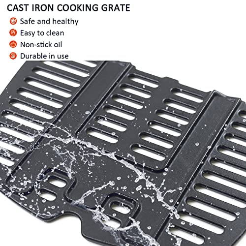 32 x 21.6CM Gusseisen Grillrost für Weber Q100, Q1000, Q120, Q1200, Q1400 Zubehör Gasgrill, 7644 Ersatzteil Rost für Weber Grill Baby-Q gekauft ersatzteile, 2Pack