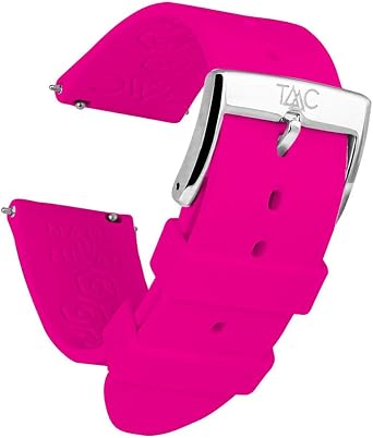 TAAC MOONO Cinturino Orologio Made in Italy, Cinturino 20mm, Cinturino  Silicone 20mm Medicale Anallergico, Cinturino Sgancio Rapido Pratico  Veloce, Cinturino Ricambio Orologio, Cinturino Rosa Intenso : Amazon.it:  Orologi