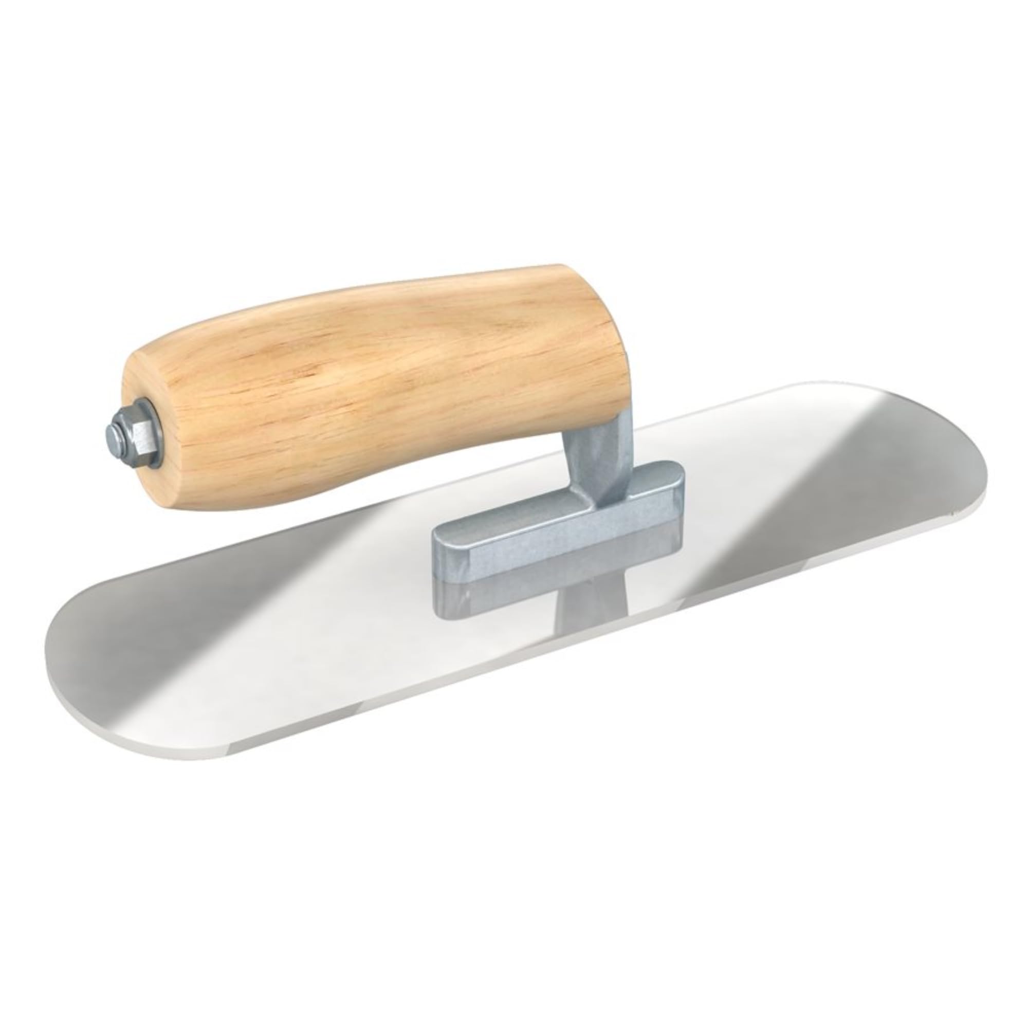 Bon 12-905 - Frattone per piscine in plexiglas con impugnatura in legno, 25 x 7,6 cm