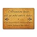 Funny Welcome Home Decor Area Door Mat Abandon Hope All Ye Who Enter Here 15.9