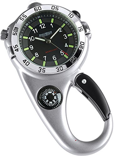 Montre Argent Adventure I LUV LTD boussole lampe loupe clip accessoire de survie
