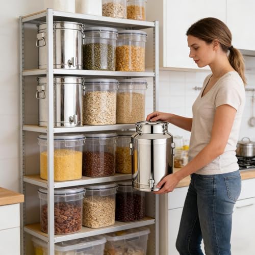 Couvercle hermétique et inox durable pour ce récipient de cuisine