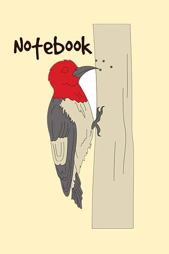 Notebook: Cute Woodpecker Homework Book Notepad Notebook Composition and Journal Gratitude Diary