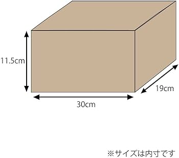 Amazon | ヘイコー 箱 ダンボール ナチュラルボックス ECO・Z-6