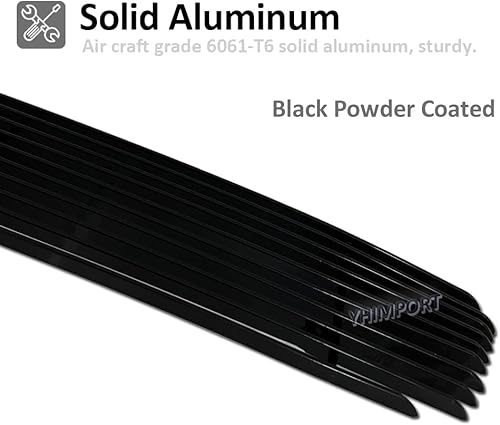 Miniatura 3 de Rejilla de parachoques delantera negra para Chevy Camaro SS V8 2010-2013 inserto de aluminio inferior para 2011 2012 SS V8 solo