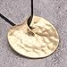 JAOYU Hippie Necklace for Women Boho Pendant Vintage Leather Long Necklace Chunky Adjustable Gold Circle Statement Jewelry