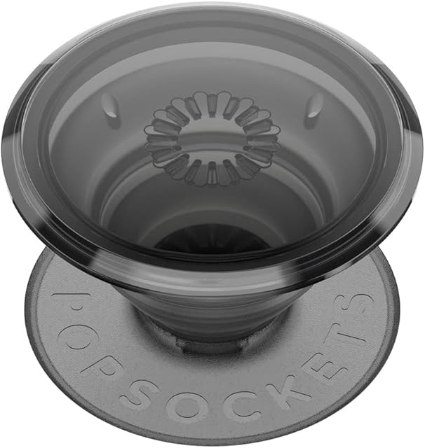 PopSockets: PopGrip - Expanding Stand and Grip with a Swappable Top for Phones & Tablets - Translucent Black Smoke