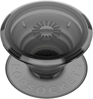 PopSockets Translucent Phone Grip with Expanding Kickstand, PopSockets for Phone - Translucent Black Smoke