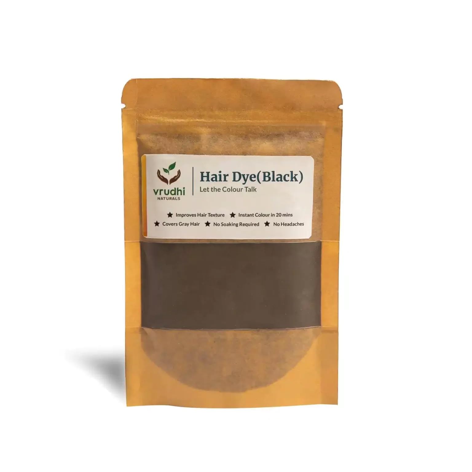 Vrudhi Natural Hair Dye Black – 100% Herbal & Chemical-Free Hair Color | No Itching, No Headaches, No Allergies | Quick & Easy Grey Coverage | Enriched with Bhringaraj, Amla, Indigo, Ragi Sari, and Nutrient-Rich Herbal Blends | Strengthens & Nourishes Hair | Supports Scalp Health with Essential Nutrients | Infused with Hair Growth & Fall Control Oils | Fortified with Curry Leaves, Flax Seeds, and Moringa for Hormonal Balance & Hair Vitality | Safe for Sensitive Scalps | No Ammonia, No PPD, No Synthetic Chemicals | 50gms-image-42