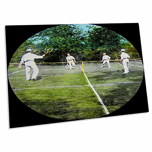 3dRose Vintage Victorians Playing Tennis Circa 1890 miniatura 1