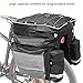 RiToEasysports Cycling Bag, 3 in 1 Large Capacity Cycling Panniers Tear Nylon Mountain Luggage Pack Shelf Package Equipped with Rain Cover for Mountain Bikes and Road