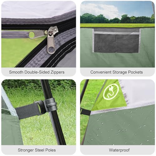 Image of CAMPROS CP Tents for Camping 2 /4 /6 Person, Waterproof Windproof Dome Tent