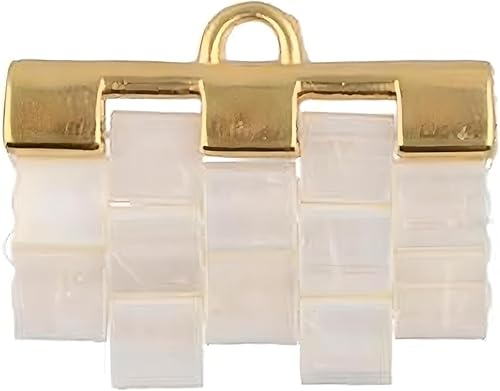 Miniatura 4 de 2 pares de cuentas TILA para finalizar. Elementos de metal de platillo Tila de calidad chapados en oro de 24 quilates Soros III. Funciona con