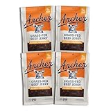 Country Archer Grass-Fed Beef Jerky - Beef Snack Pack Bulk, Individual Bags, Protein Snack, Gluten Free, Paleo - Mango Habanero, 2.5 Oz (4 Pack)