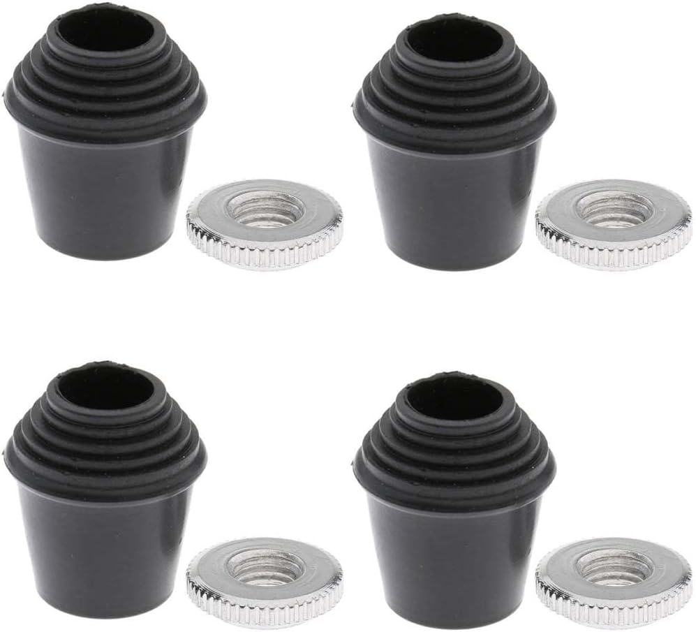 4 piezas patas con punta de caucho para bombo y tom miniatura 1