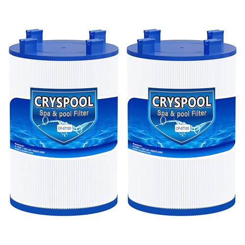 Cryspool 07120 Filter Compatible with PD075-2000 C-7367 Dimension One 1561-00 FC-3059 70759 AK-60035 75 Sq. Ft Spa Filter Cartridge 2 Pack