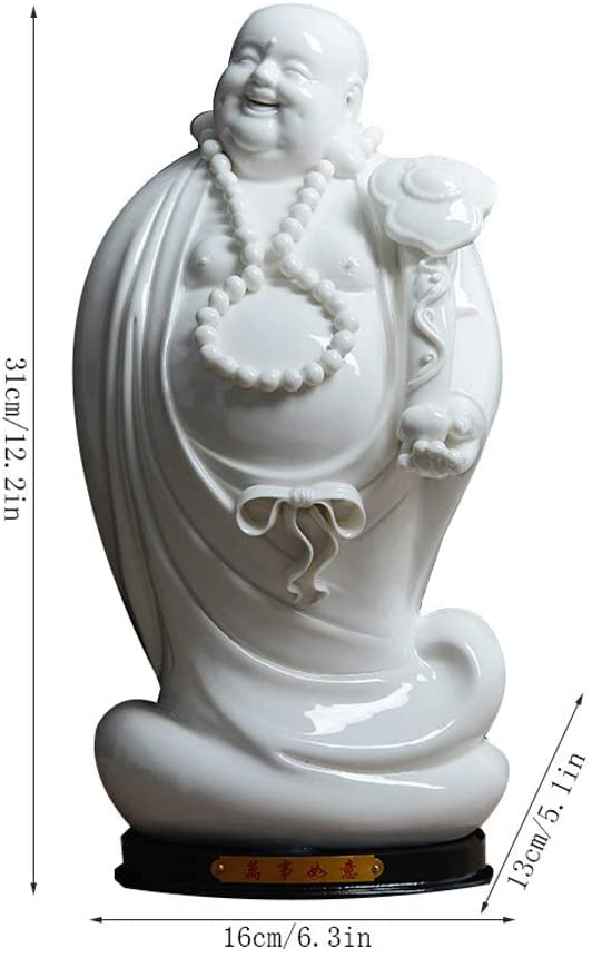 薪】家の装飾 仏陀の飾り仏像彫刻笑う仏像風水は幸せな家庭