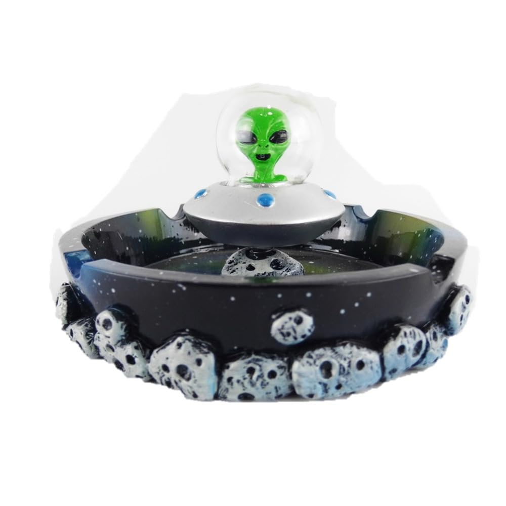 Wise Skies Funky Ashtrays Choose Your Own Skull Rasta Man Alien Resin Ash Trays Accessories (Mothership)