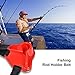 Fishing Rod Holder Belt, Boat Rock Adjustable Waist Fighting Belt Fishing Pole Belt with Carabiner(Red) Leather Fish Fighting Belt Fighting Belt Fishing Saltwater