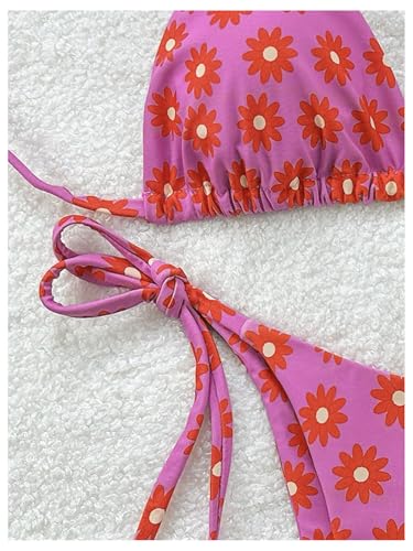Women's 2 Piece Boho Bikini Sets Tropical Graphic String Bathing Suit Swimsuit3
