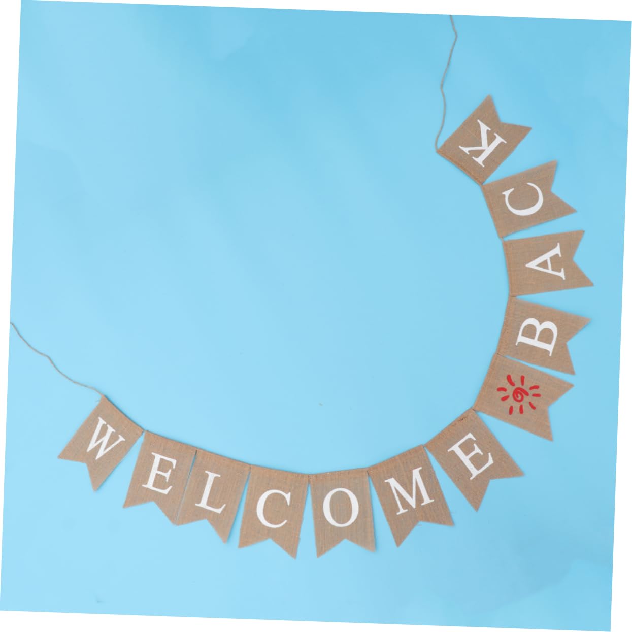 jojofuny 3Pcs Banderines Decorativas Guirnalda De Bienvenida Pancarta De Arpillera De Bienvenida Pancarta De Fiesta Pancarta De Bienvenida Pancarta Colgante La Pancarta De