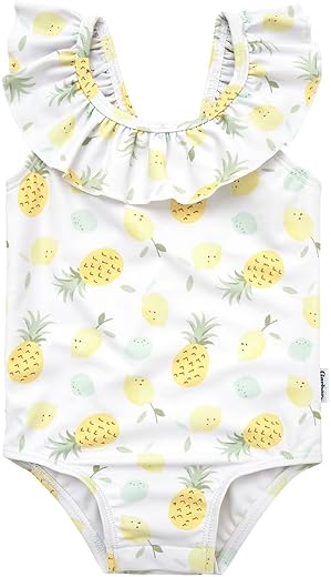 Gerber Baby Girls One-Piece Swimsuit – Toddler Bathing Suit, Lightweight Quick Dry Summer Beach &amp; Pool Swimwear