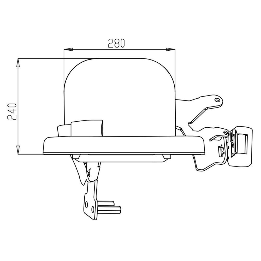 Siège passager en PVC pour John Deere séries 5E, 5M, 6E ou 6100D LVB25717, RE250427 avec ceinture automatique à 2 points, pliable, marron