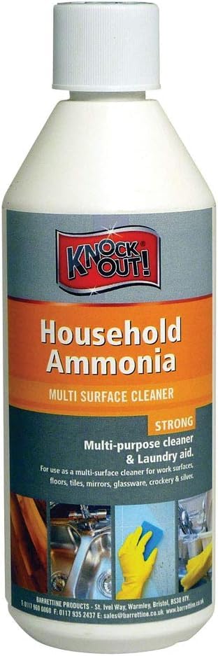 ASA Knockout Household Ammonia - Liquid Cleaner - 500ml - Stain Remover - Multi Purpose Cleaner