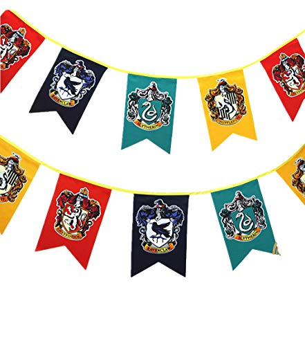 birthday decor for harry flag potter Wall Banner, gryffindor | hufflepuff |...