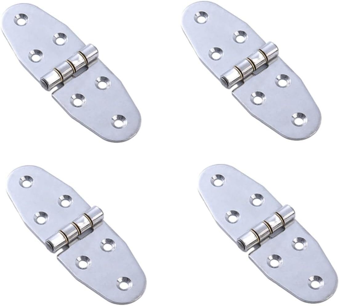 Paqwtyb 12*4*0.25Cm Hinges, Stainless Steel Machinery And Equipment Electrical Cabinet Folding Round Table Hinges
