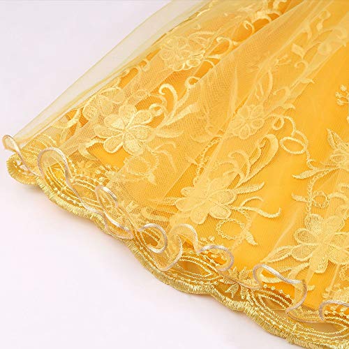 Cichic Elegant Girls' Special Occasion Dress Princess Dresses for Kids 5-6 Years Old Light Purple - Image 7