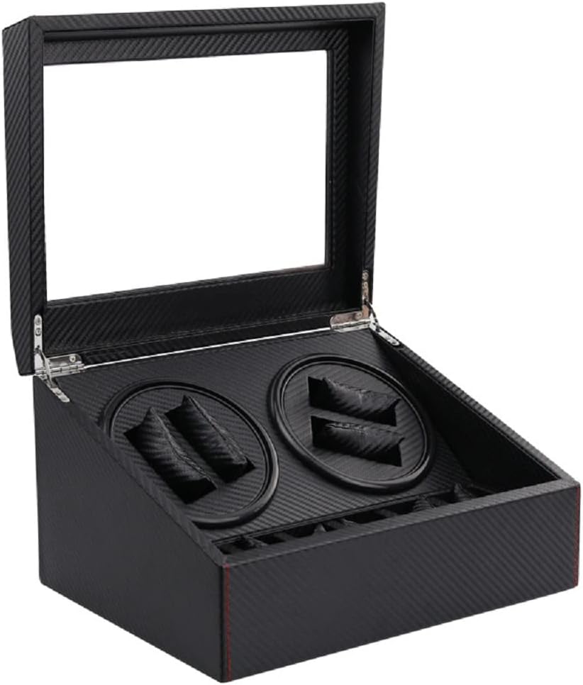 osea Automatic Watch Winder Storage Display Box Automatic Rotation Watch Winder Storage Case for Men's and Women's Watches with 4 Winding Positions and 6 Storage Case (Style 2) : Clothing, Shoes & Jewelry