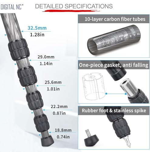 Monopié profesional de 72 pulgadas con doble cabezal opcional para Nikon D90 6