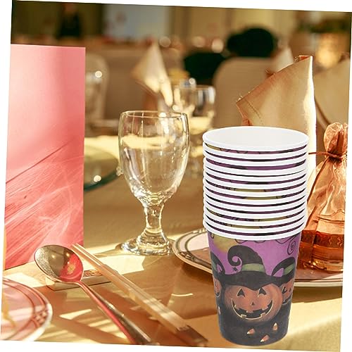 KOMBIUDA 30 Peças De Copos Descartáveis ​​Utensílios Para Servir Festa De Halloween Suprimentos De M