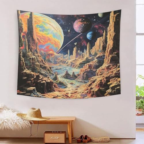 Tapisserie cosmique 3D XNWRZCJXL 180x230 cm décoration murale en tissu salon
