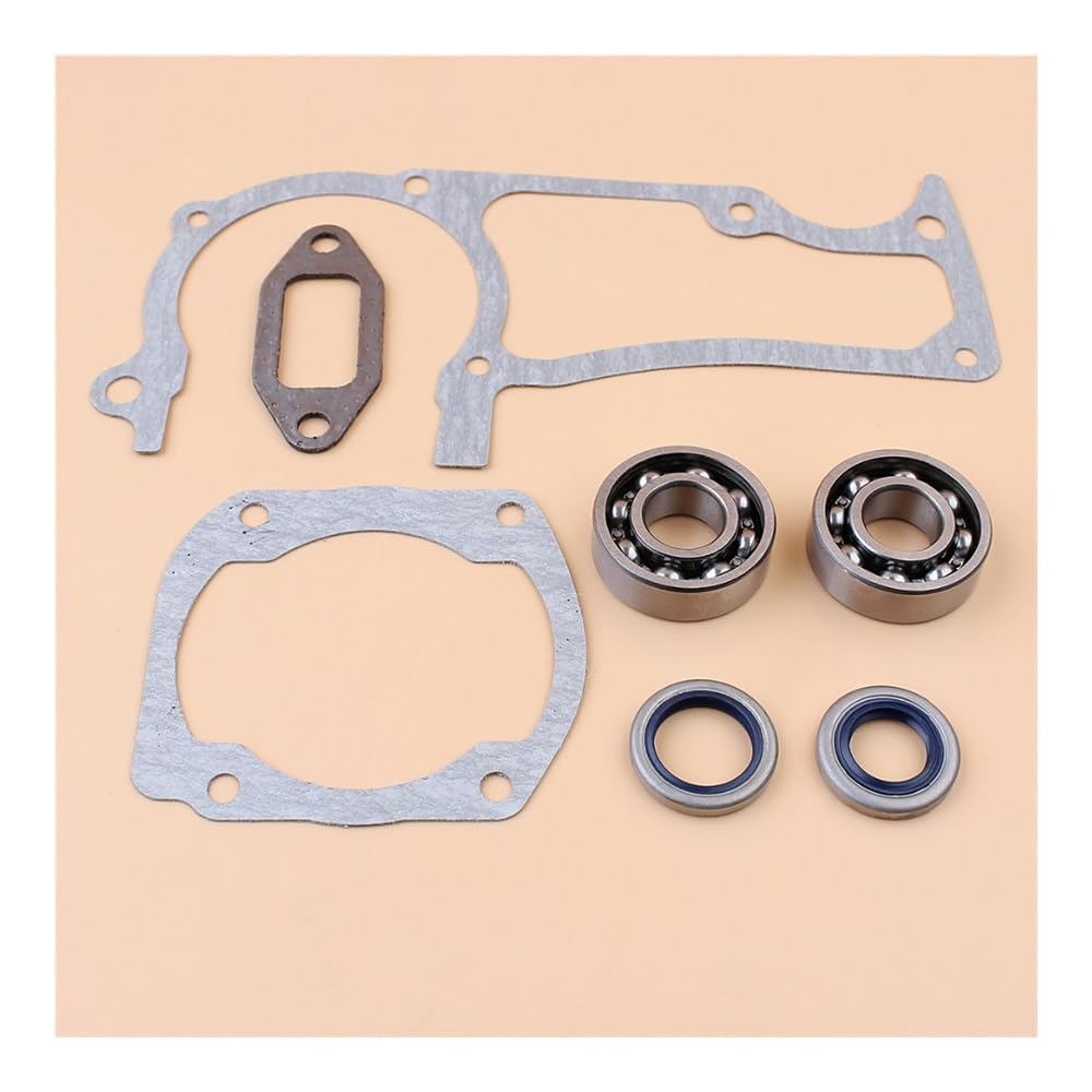 Juego de Juntas y retenes Aceite for cojinetes cigüeñal Compatible con Piezas Motosierra 362, 365, 371 372