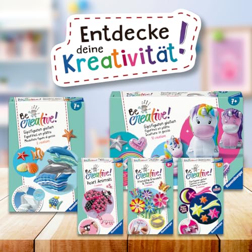 Ravensburger – Be Creative – Figurines Licornes – 10 Objets à réaliser en plâtre – Décoration – Loisir créatif – Dès 7 Ans – 25531