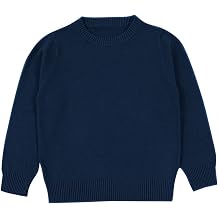 Baby Toddler Boys Sweater Girls Knit Pullover Sweatshirt Kids Long Sleeve Crew Neck Solid Casual Tops